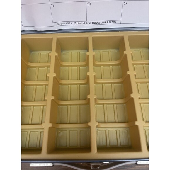 Vintage Logan Metal Deluxe 2x2” 35mm Slide File no.215 New-Open Box - Picture 7 of 12